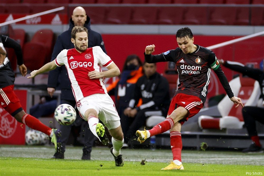 Eredivisie: Feyenoord zakt naar vierde plaats