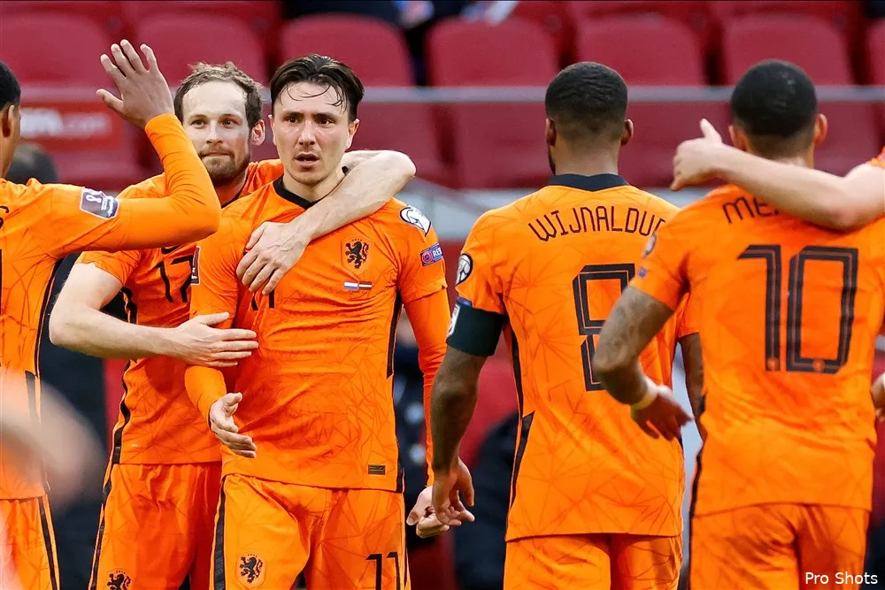 Berghuis scoort voor winnend Oranje