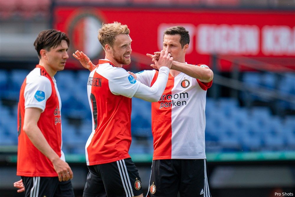 Feyenoord sluit regulier seizoen af met simpele zege op RKC