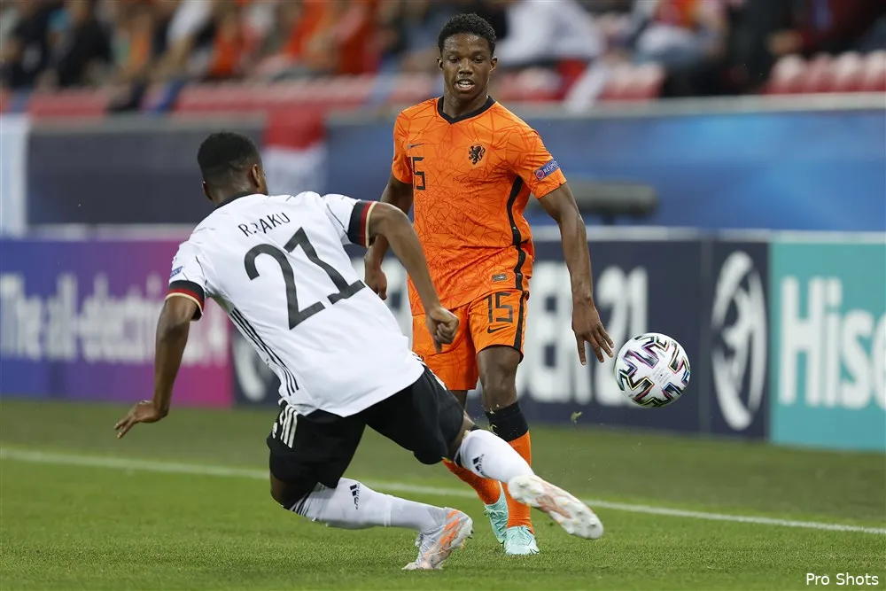 Jong Oranje verliest met Bijlow en Malacia van Jong Duitsland