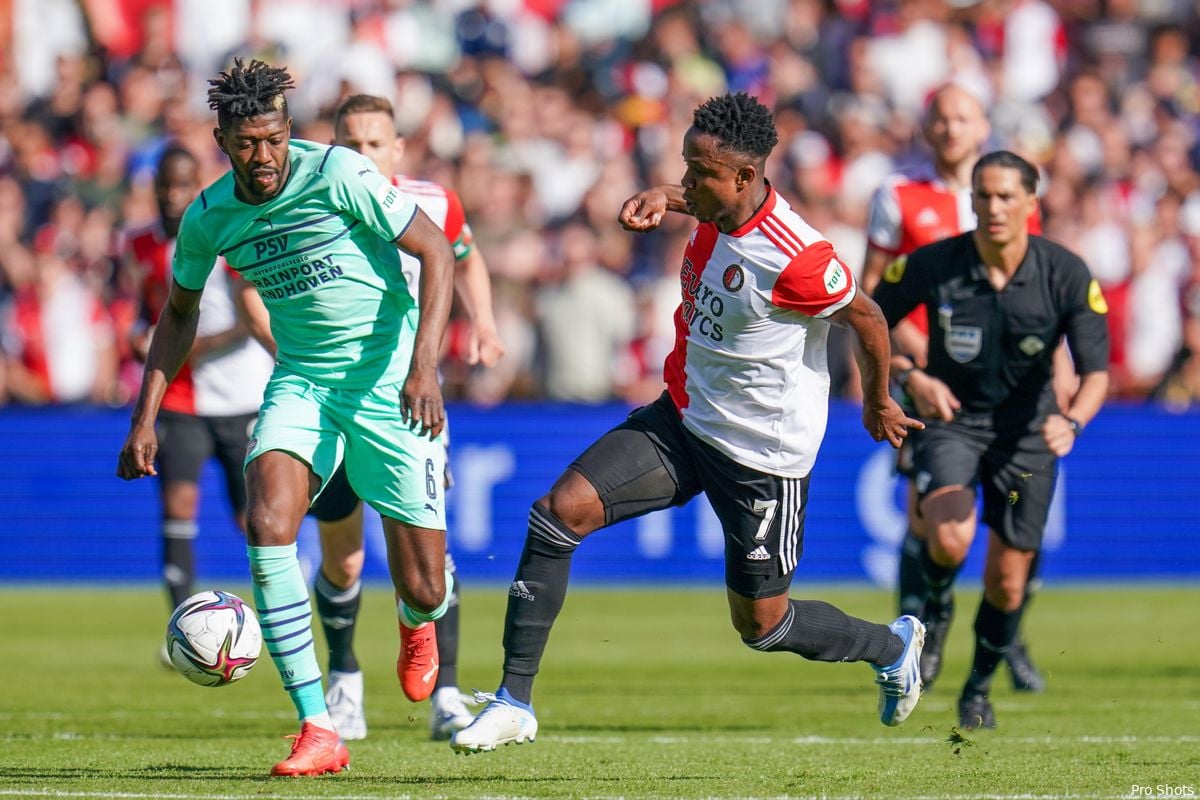 De Statistieken: Feyenoord de betere tegen PSV; Sinisterra uitblinker