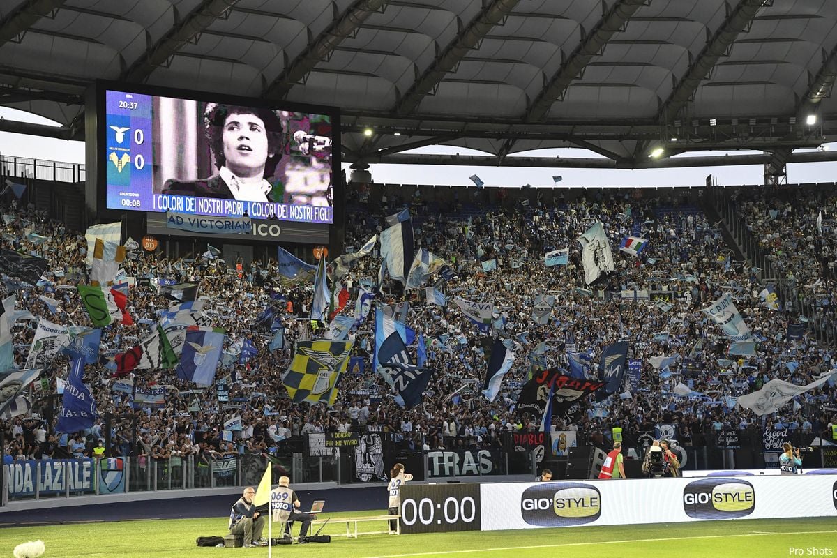 SS Lazio reist met 600 supporters af naar Rotterdam