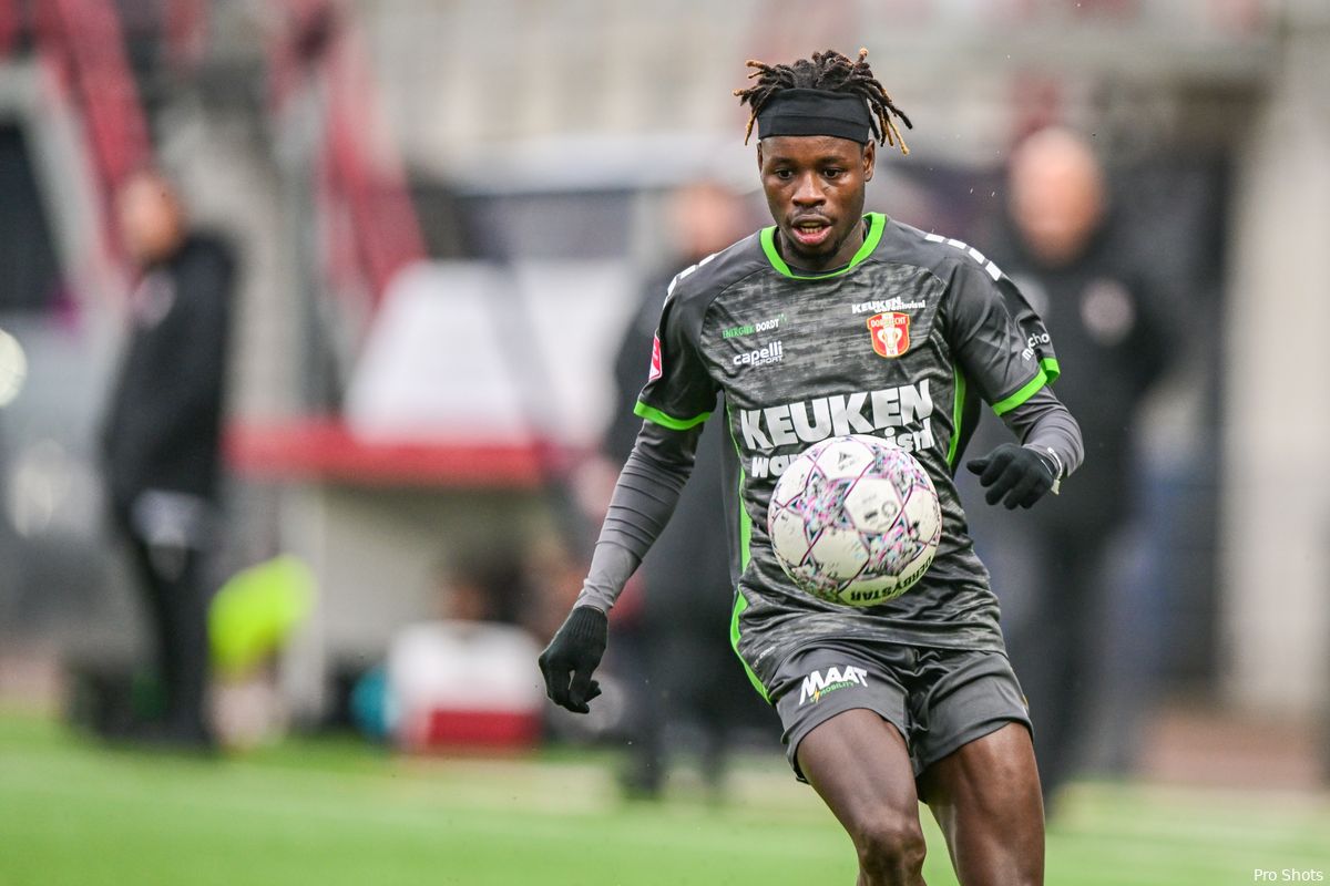 Baldé trefzeker voor FC Dordrecht tegen Jansen