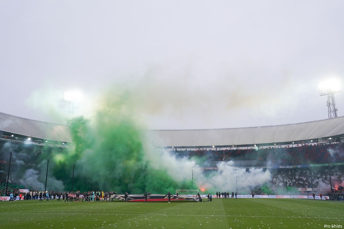 Opkomst Feyenoord - Ajax levert schitterende sfeerbeelden op