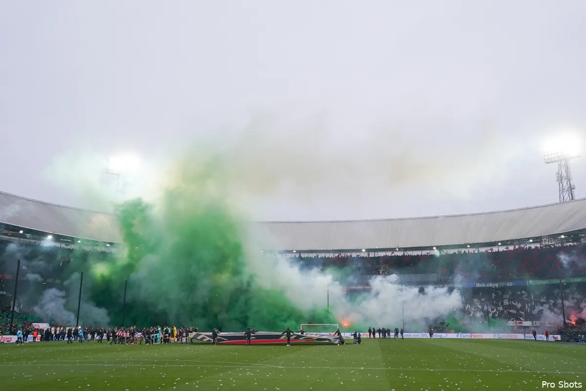 Opkomst Feyenoord - Ajax levert schitterende sfeerbeelden op