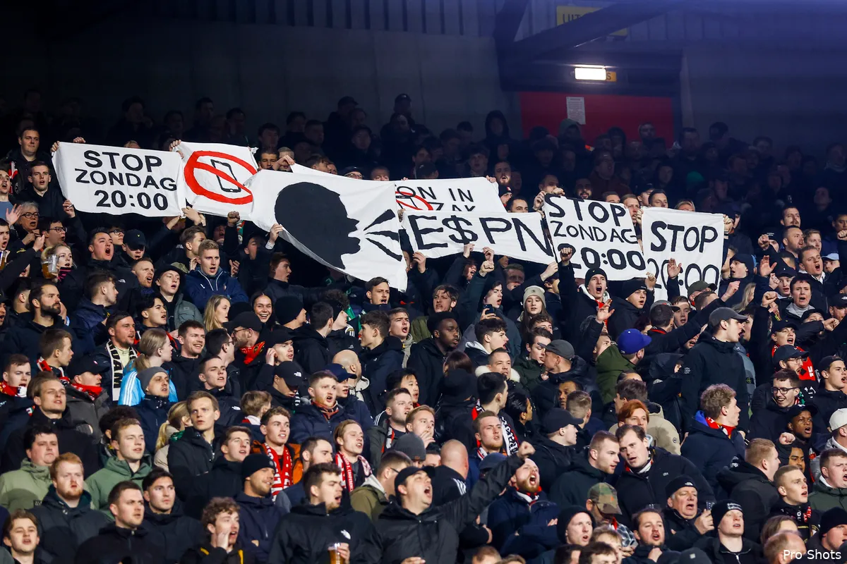 Supporters niet blij met aanvangstijdstip 20:00 uur