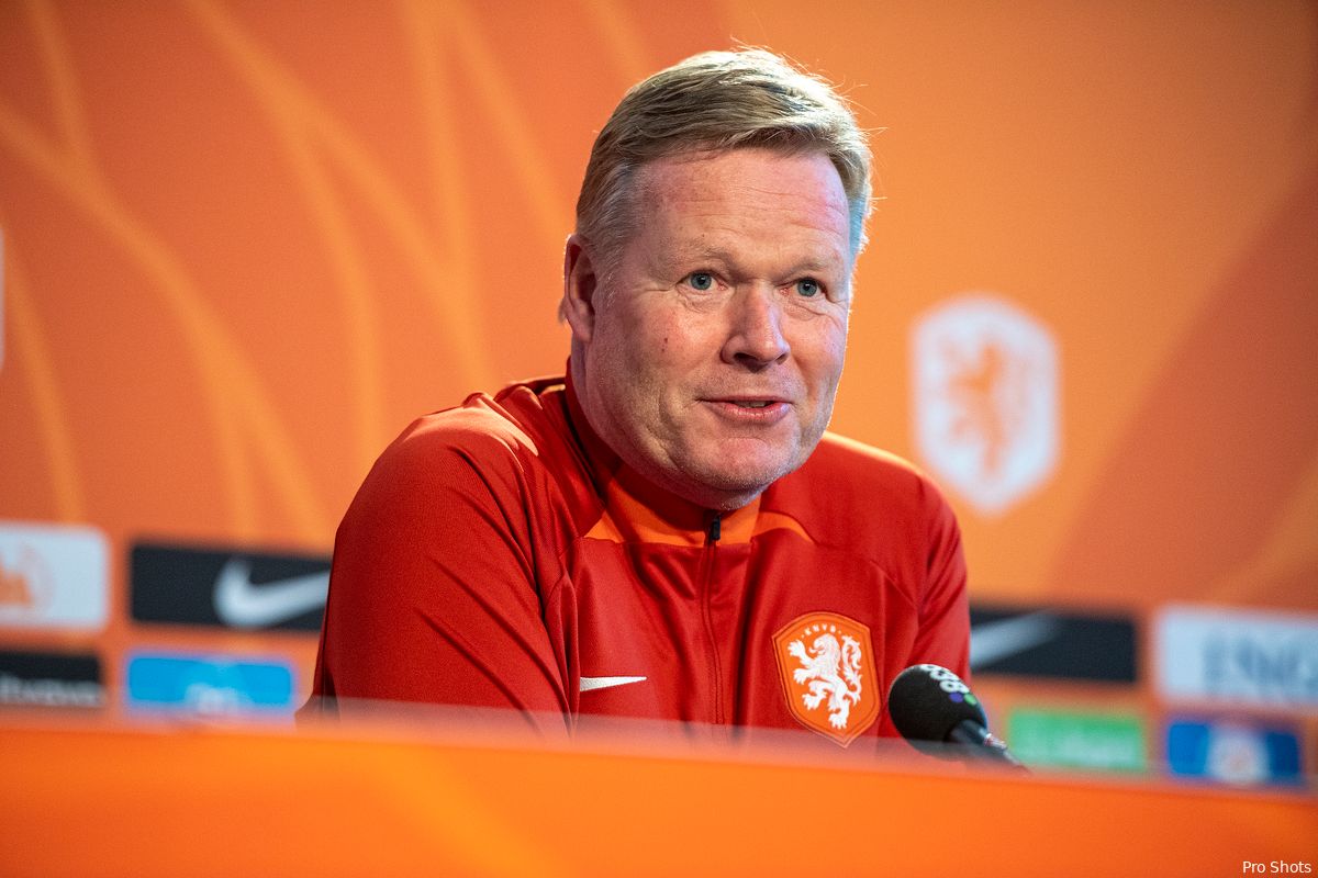 Koeman merkt verschil bij Oranje: ''Het is bij Feyenoord zo ingeslepen''