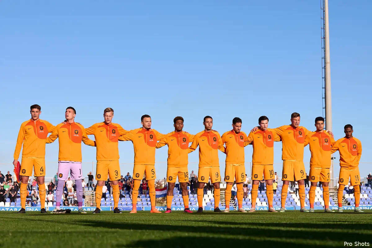 Jong Oranje speelt zonder Hartman gelijk tegen Jong Tsjechië