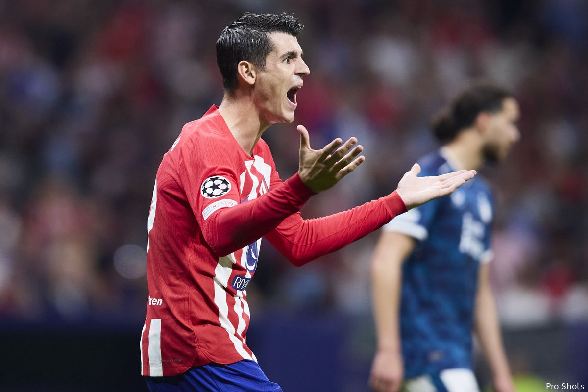 Morata: ''Misschien hebben we wat geluk gehad tegen Feyenoord''