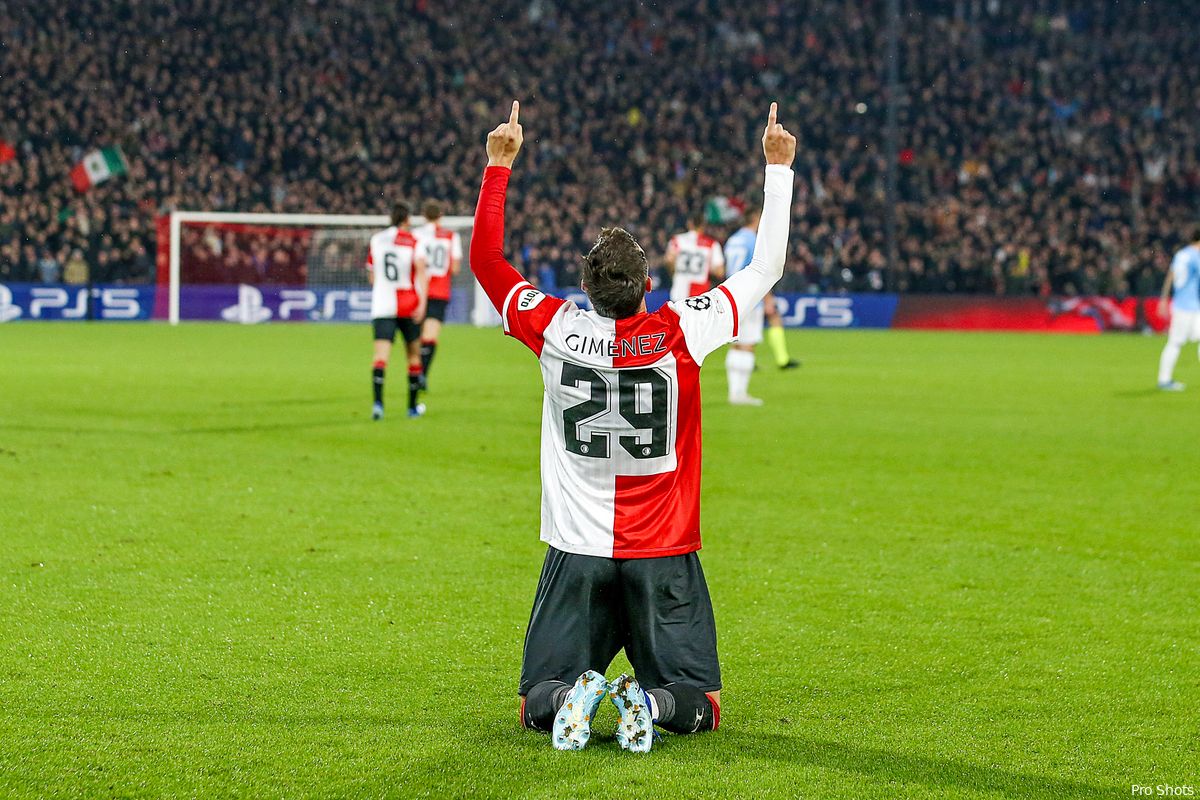Gimenez trefzeker tijdens debuut in de Champions League