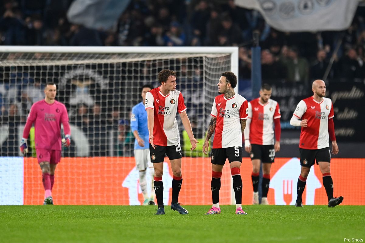 Feyenoord zakt naar derde plaats in Groep E