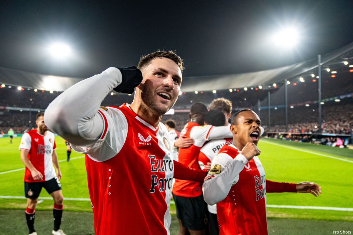 Feyenoord verslaat PSV na enerverende topper en bekert verder