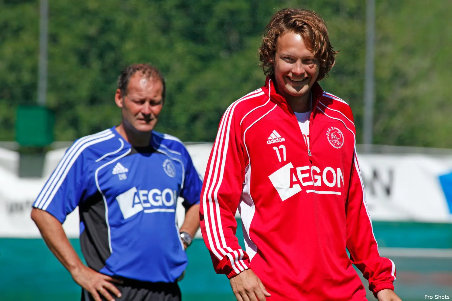 Daley Blind samen met vader Danny Blind.