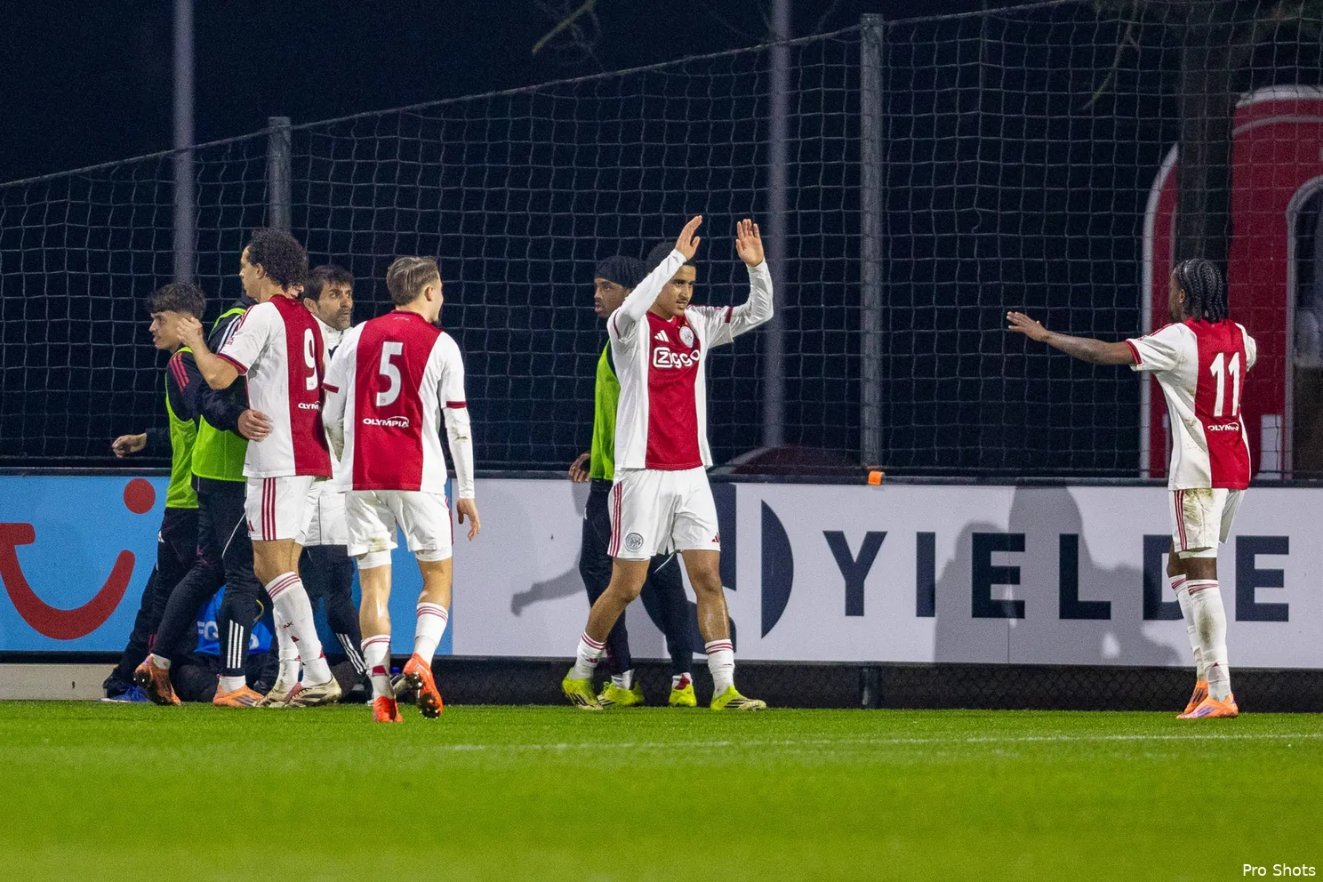 Skye Vink Ethan Butera Abdellah Ouazane Don O'Niel Jong Ajax Helmond Sport Ajax Showtime