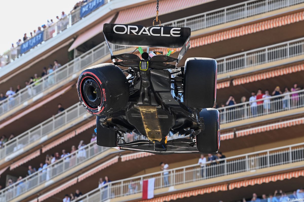 Prijskaartje van crash Pérez kan Red Bull en Verstappen later pijn doen: 'Mogelijk chassis vervangen'