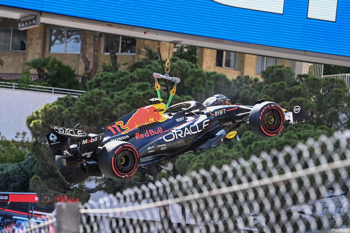 Kwalificatie F1 Grand Prix van Monaco stilgelegd na crash van Pérez