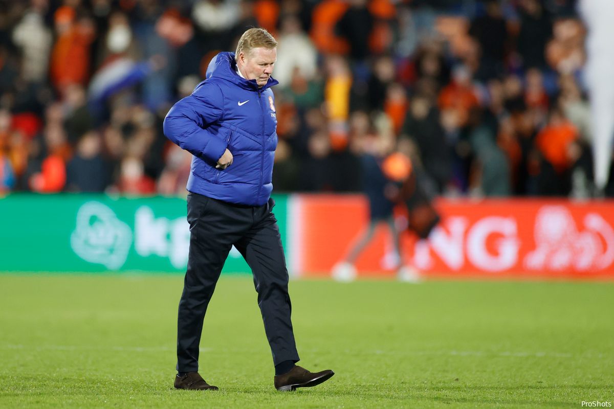 Geïrriteerde Koeman niet blij: 'Ik hoop dit niet nog een keer mee te maken. Er is veel werk aan de winkel'