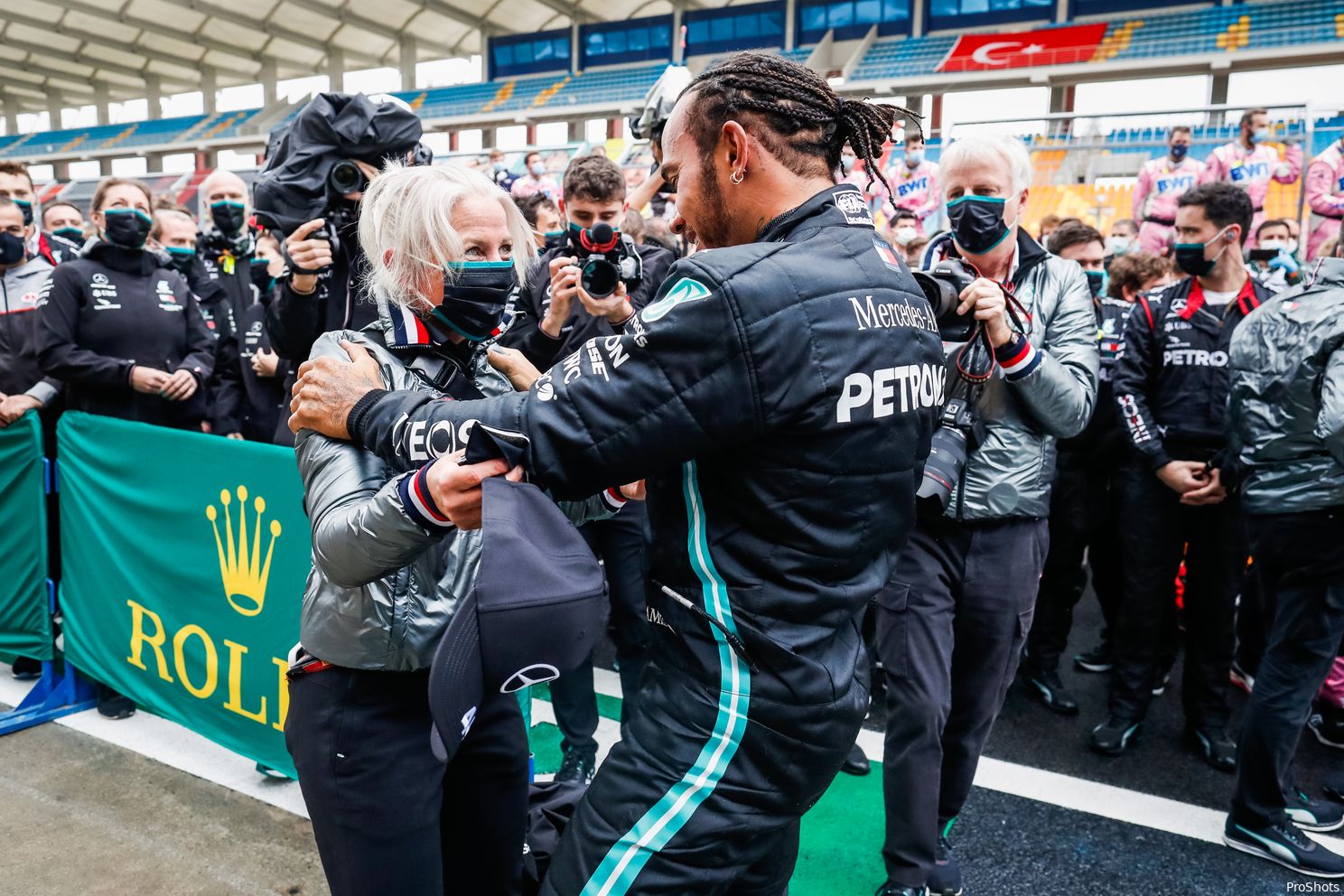 lewis hamilton angela cullen mercedes f1 gp turkije 2020