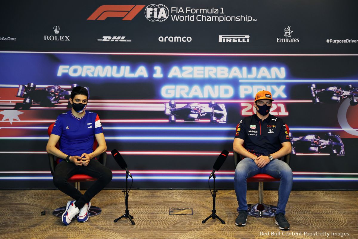 Ocon dolt met Verstappen: 'Als jij mij een tow geeft, geef ik jou eentje, Max'