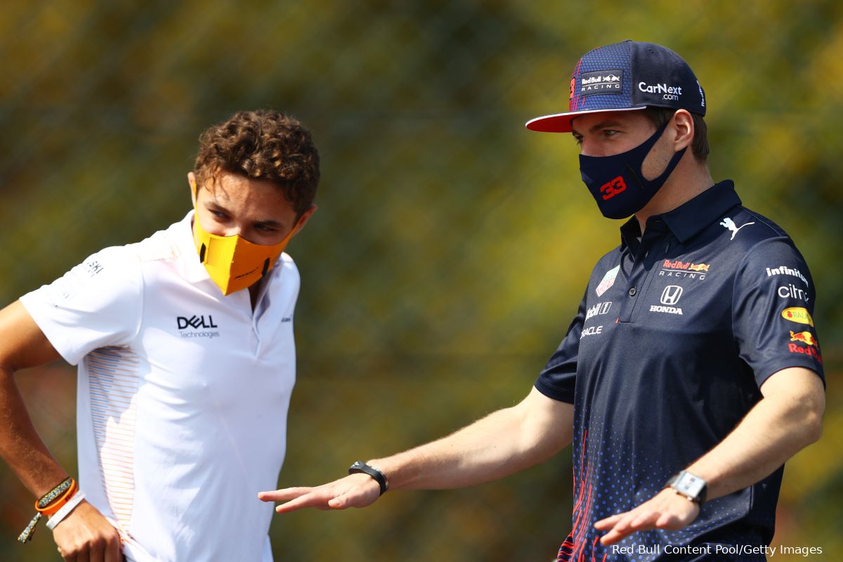 Norris: 'Verstappen-Hamilton-incident gaat opgebracht worden in drivers' meeting'