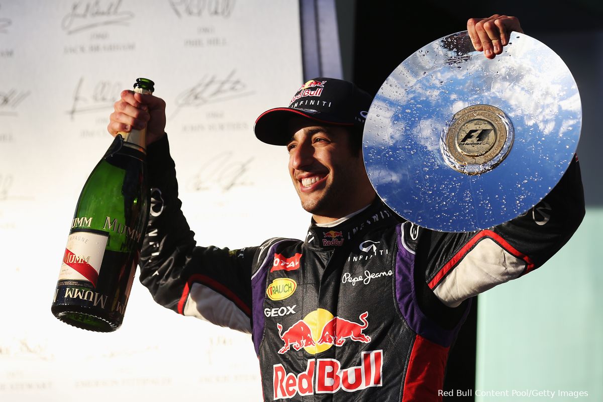Het gulle gebaar van Red Bull naar Ricciardo na zijn diskwalificatie in 2014