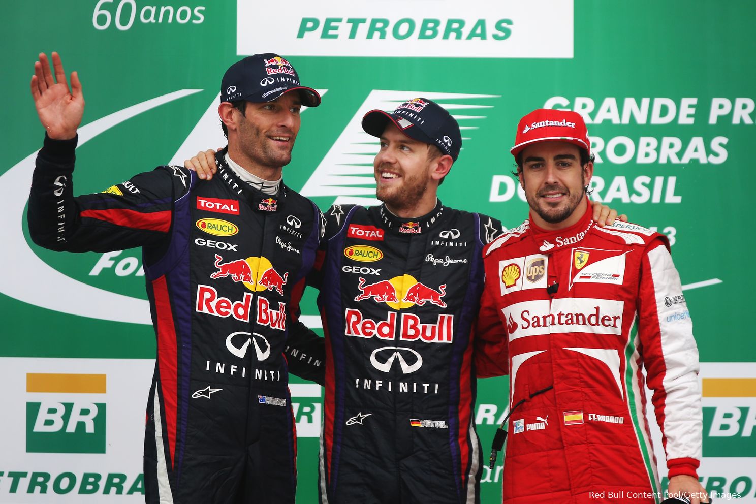 Welke podiumtrio's zijn het meest voorgekomen in de Formule 1?