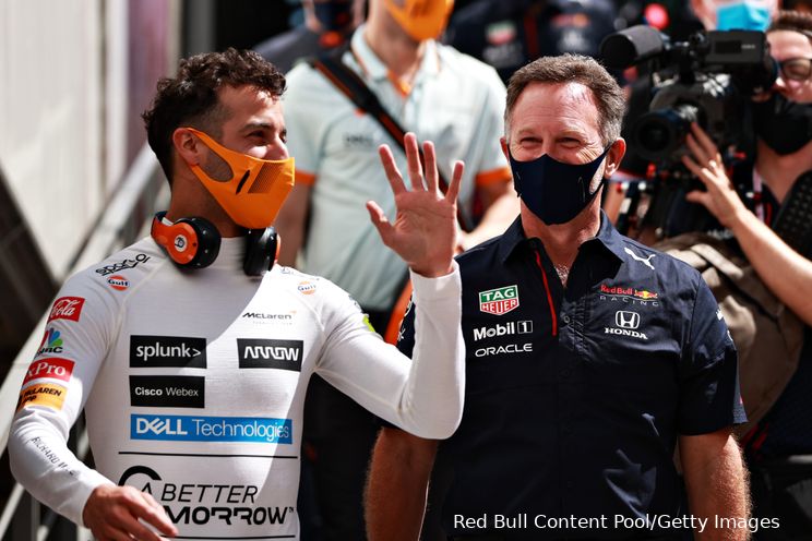 Ricciardo concludeert: 'Hamilton ging er te hard in'