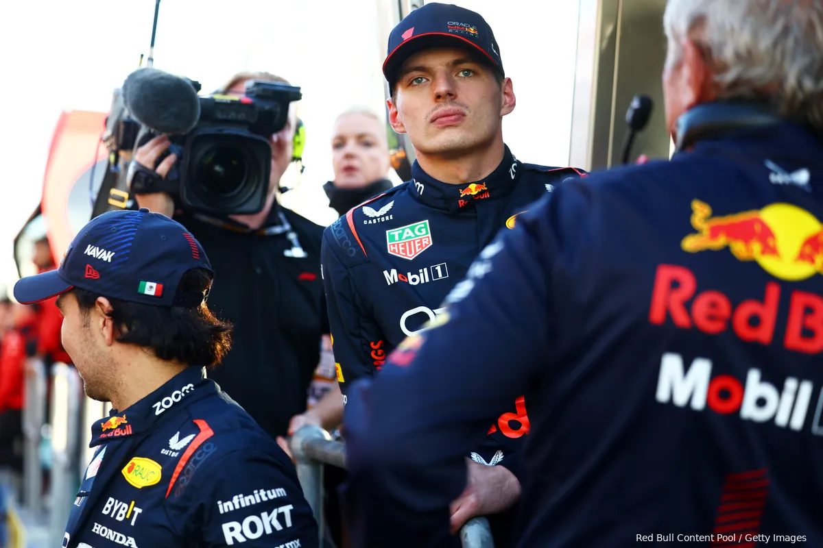Het kurkdroge antwoord van Verstappen op de blunder van Perez in kwalificatie