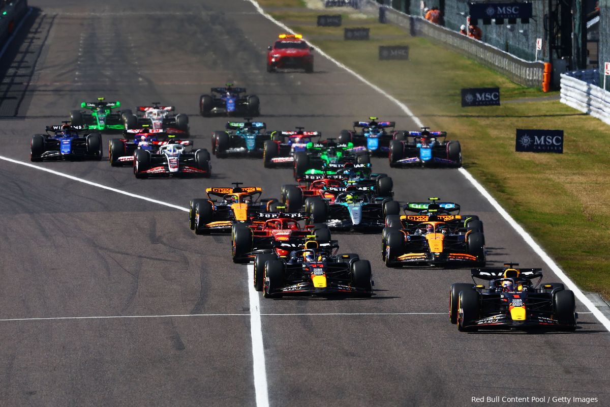 Albon en Ricciardo reageren allebei op hun crash tijdens GP Japan