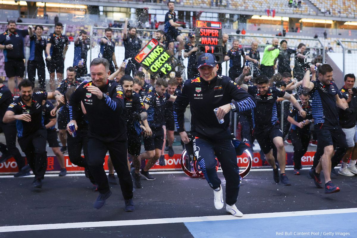 VIDEO: Red Bull Racing viert overwinning Chinese GP in slowmotion!