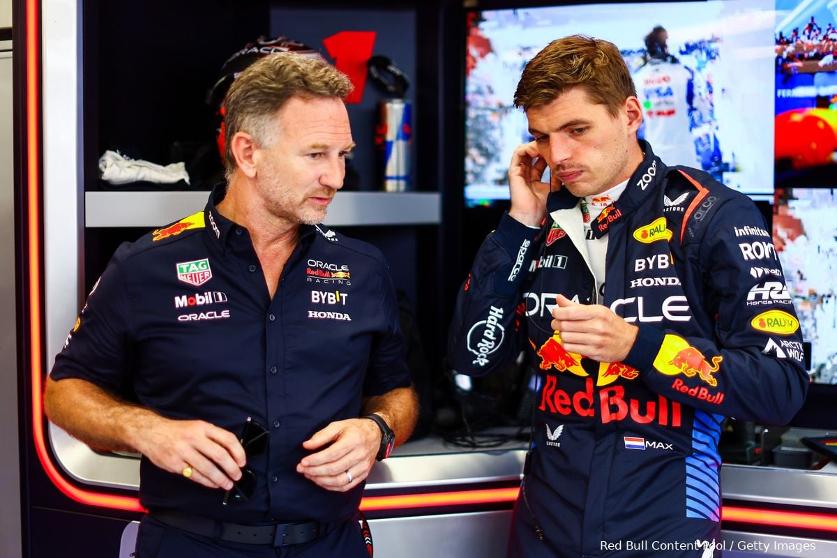 Horner over verhitte Verstappen: ‘Dat had beter gekund’