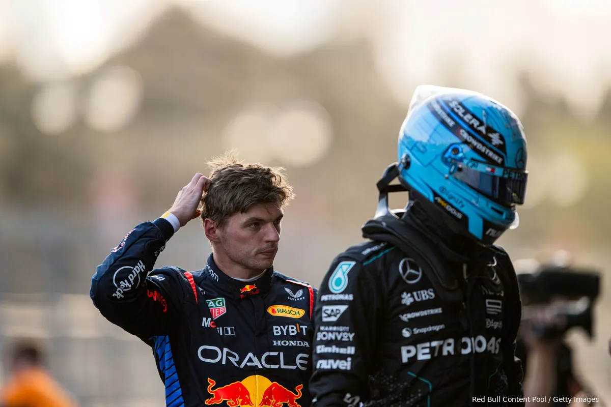 max verstappen bakoe 2024 zaterdag 1 george russell