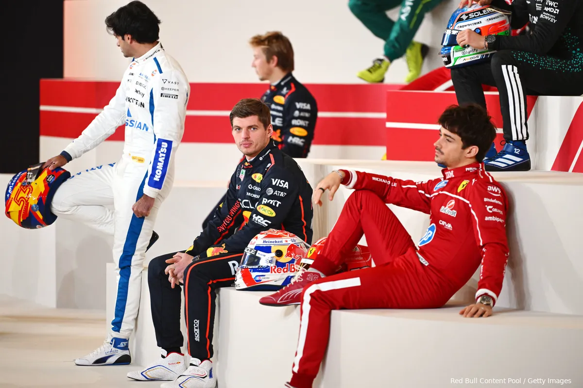 max verstappen carlos sainz charles leclerc liam lawson 12