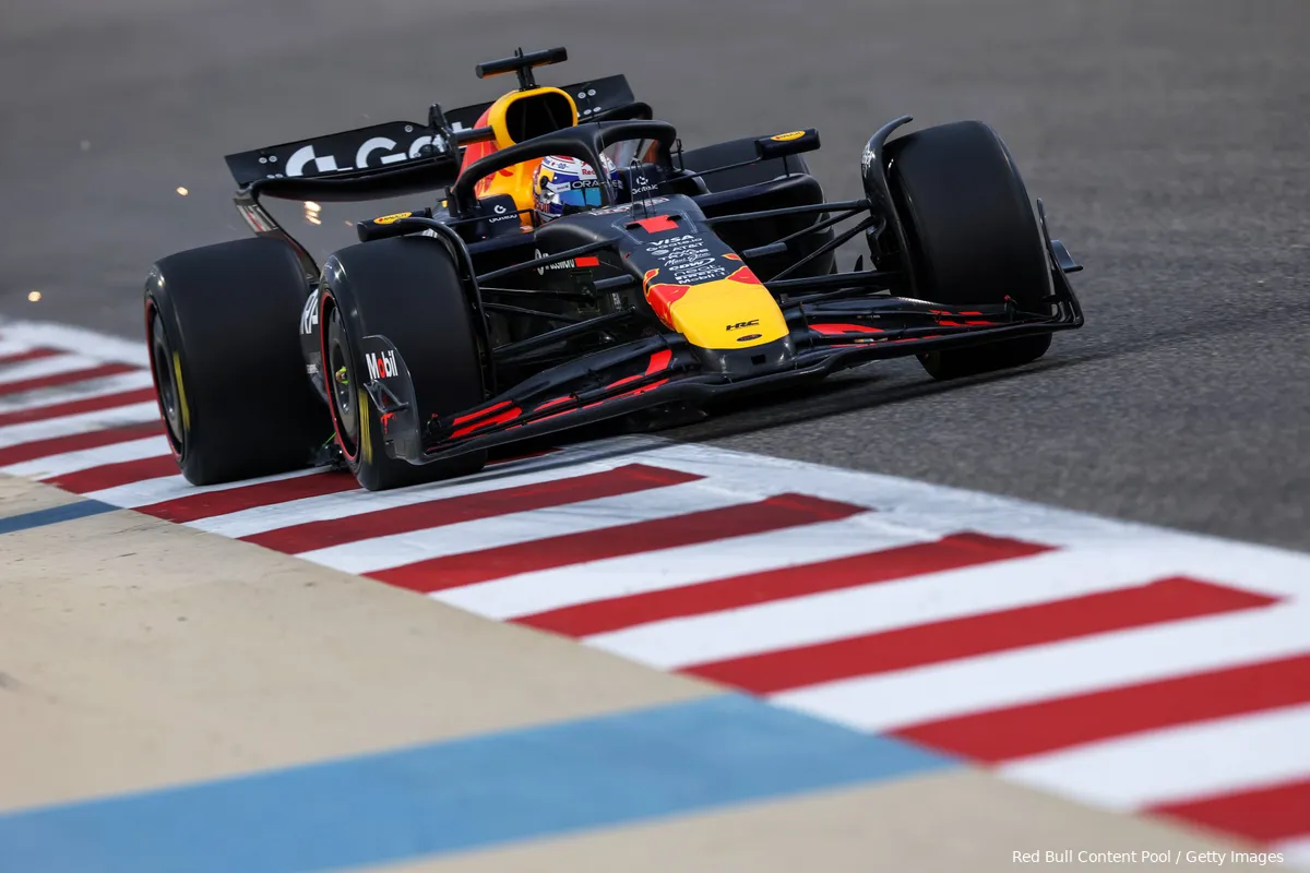 max verstappen rb21 red bull racing bahrein 2025 wintertest 12123 12 mooi