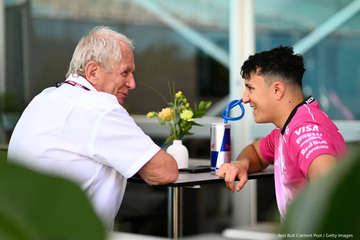 isack hadjar racing bulls helmut marko red bull 2025 miami vrijdag