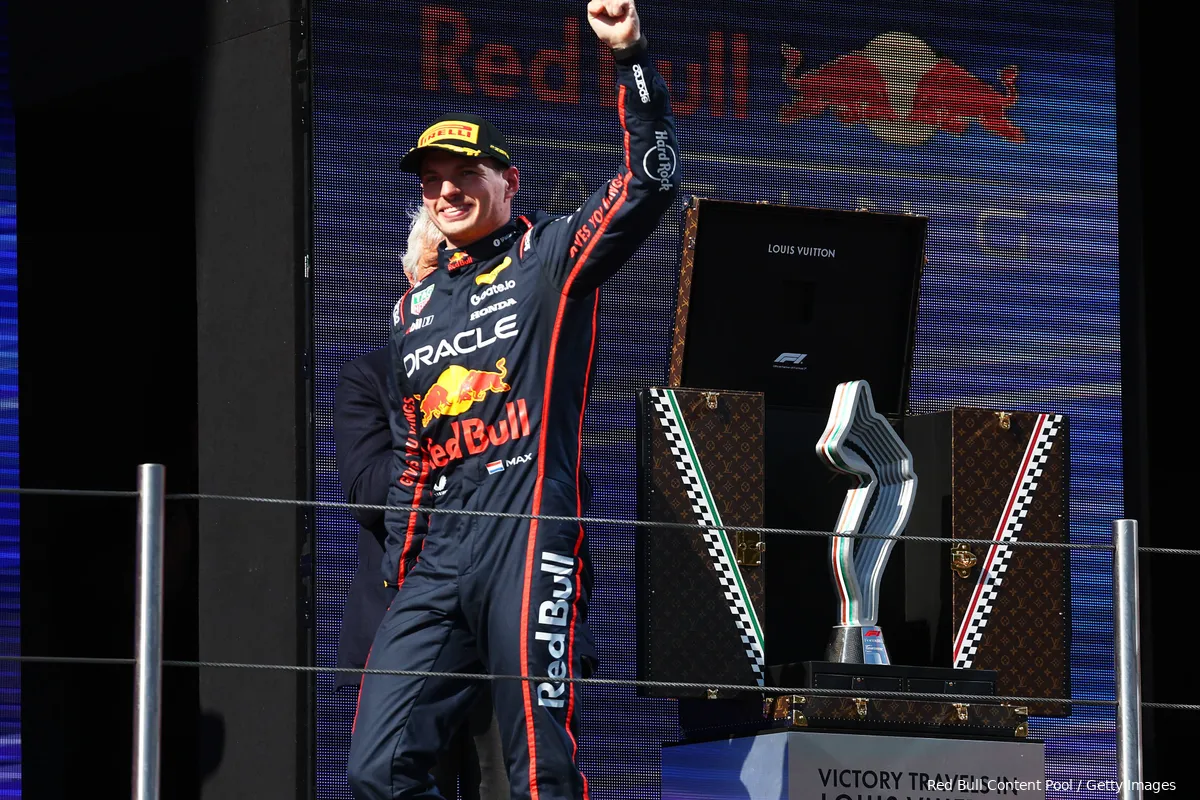 max verstappen red bull racing 2025 emilia romagna zondag race overwinning podim