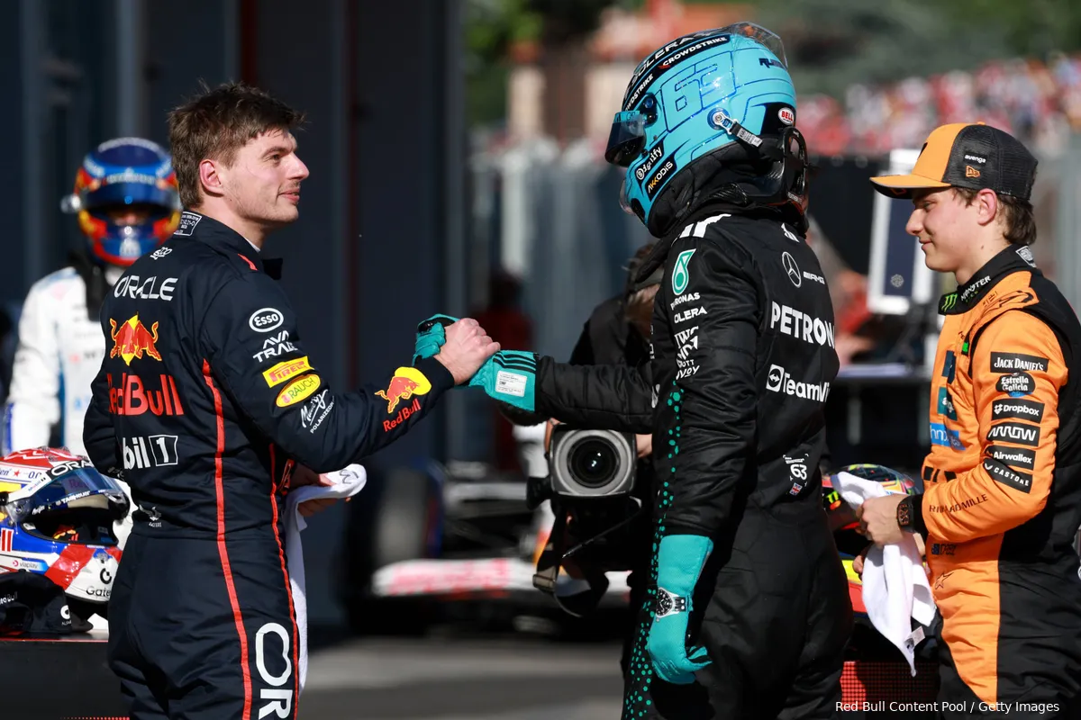 verstappen russell piastri emiliaromagna zaterdag 2025