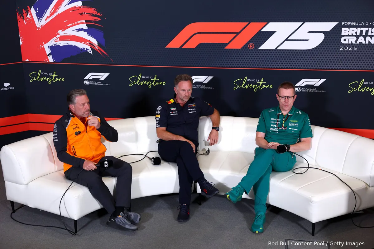 christian horner red bull silverstone 2025 1 zak brown andy cowell aston martin mclaren 1