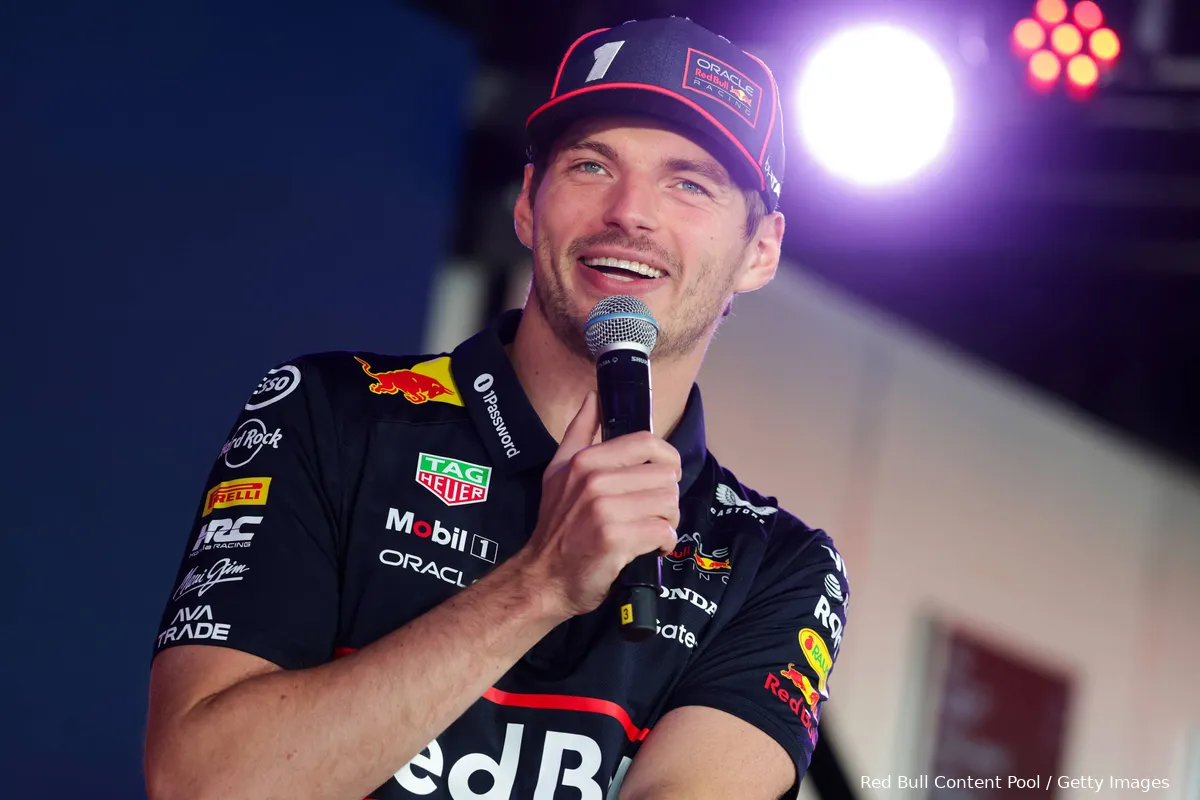 max verstappen silverstone donderdag 2025 1 lach