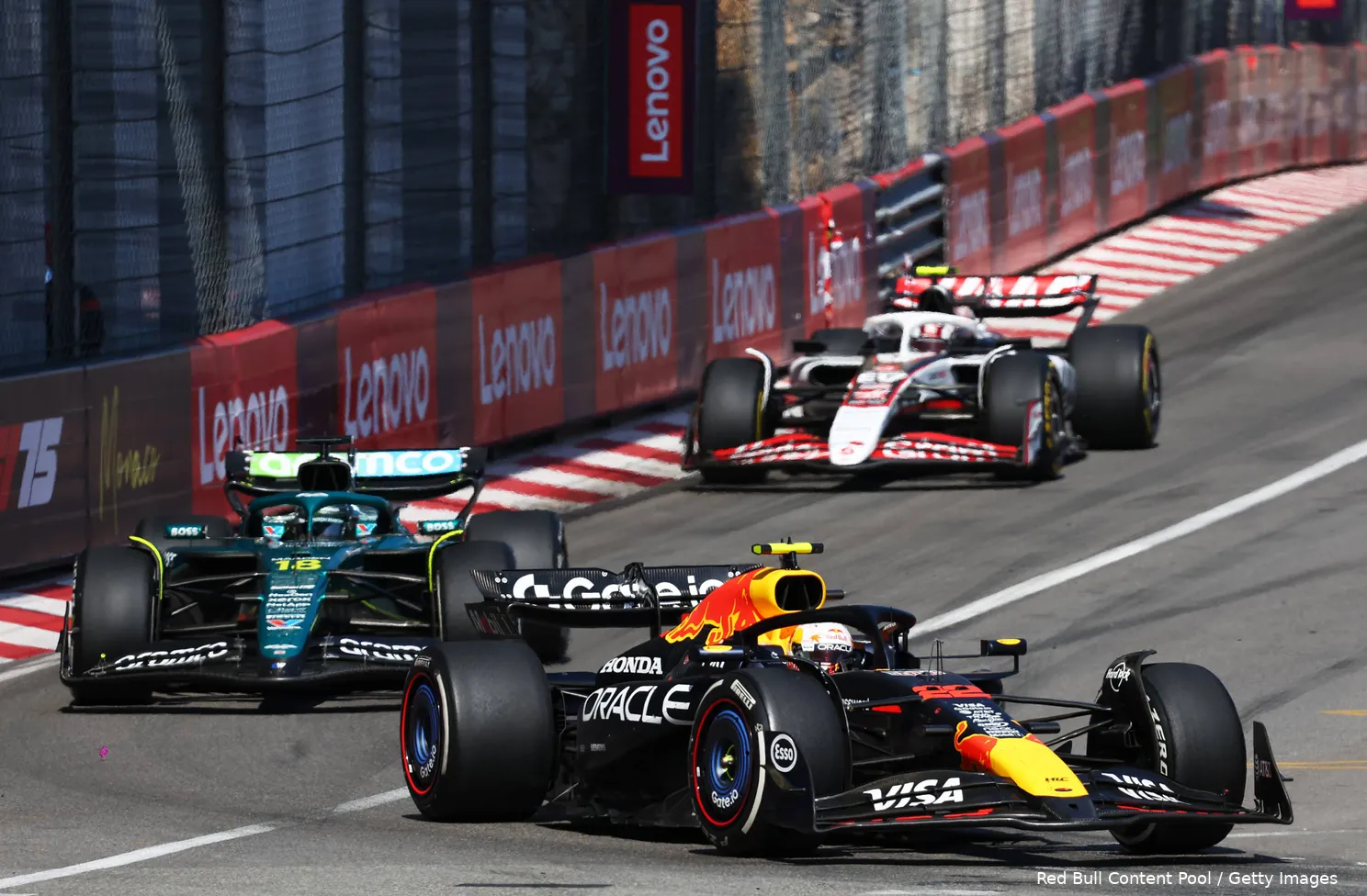 yuki tsunoda red bull racing lance stroll aston martin oliver bearman haas 2025 monaco race zondag