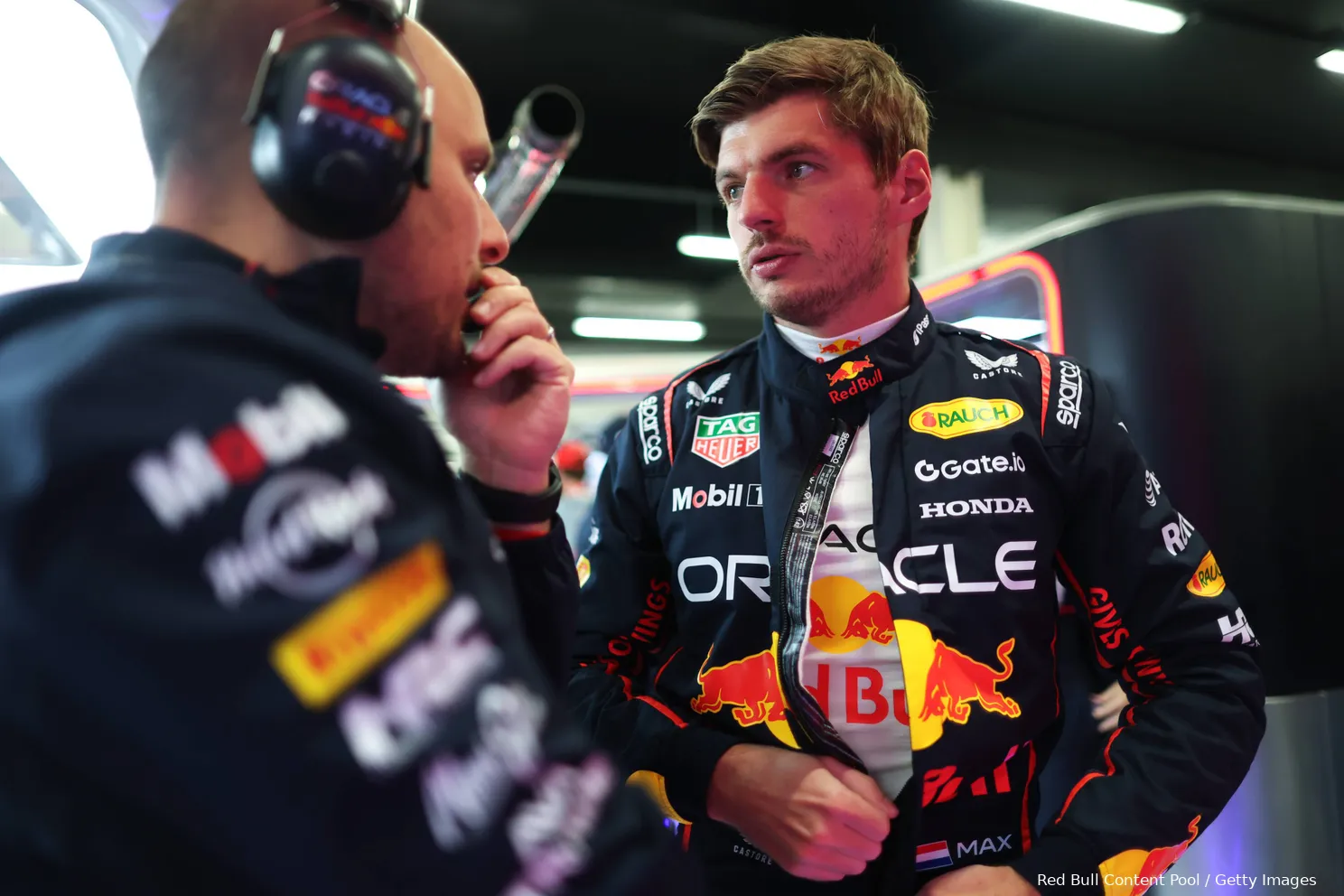 max verstappen gianpiero lambiase red bull racing 2025 silverstone groot brittannie zaterdag kwalificatie