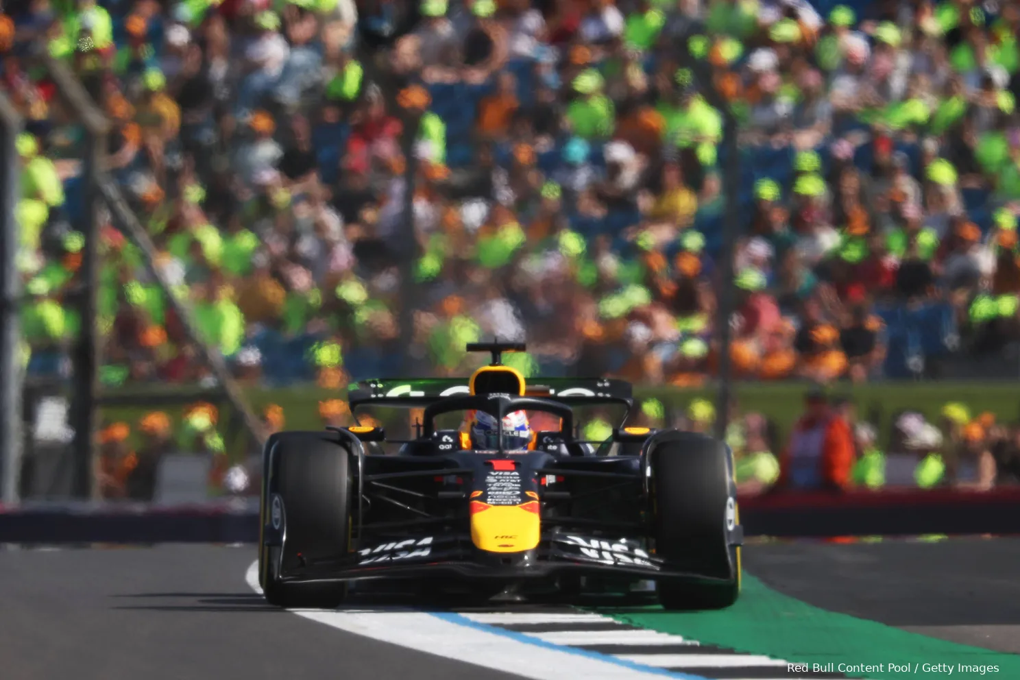 max verstappen rb21 red bull racing vrijdag training silverstone groot brittannie 2025