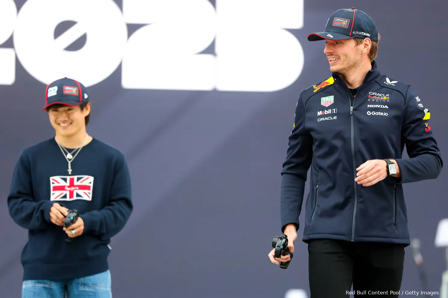 max verstappen yuki tsunoda red bull racing 2025 silverstone groot brittannie zaterdag 1