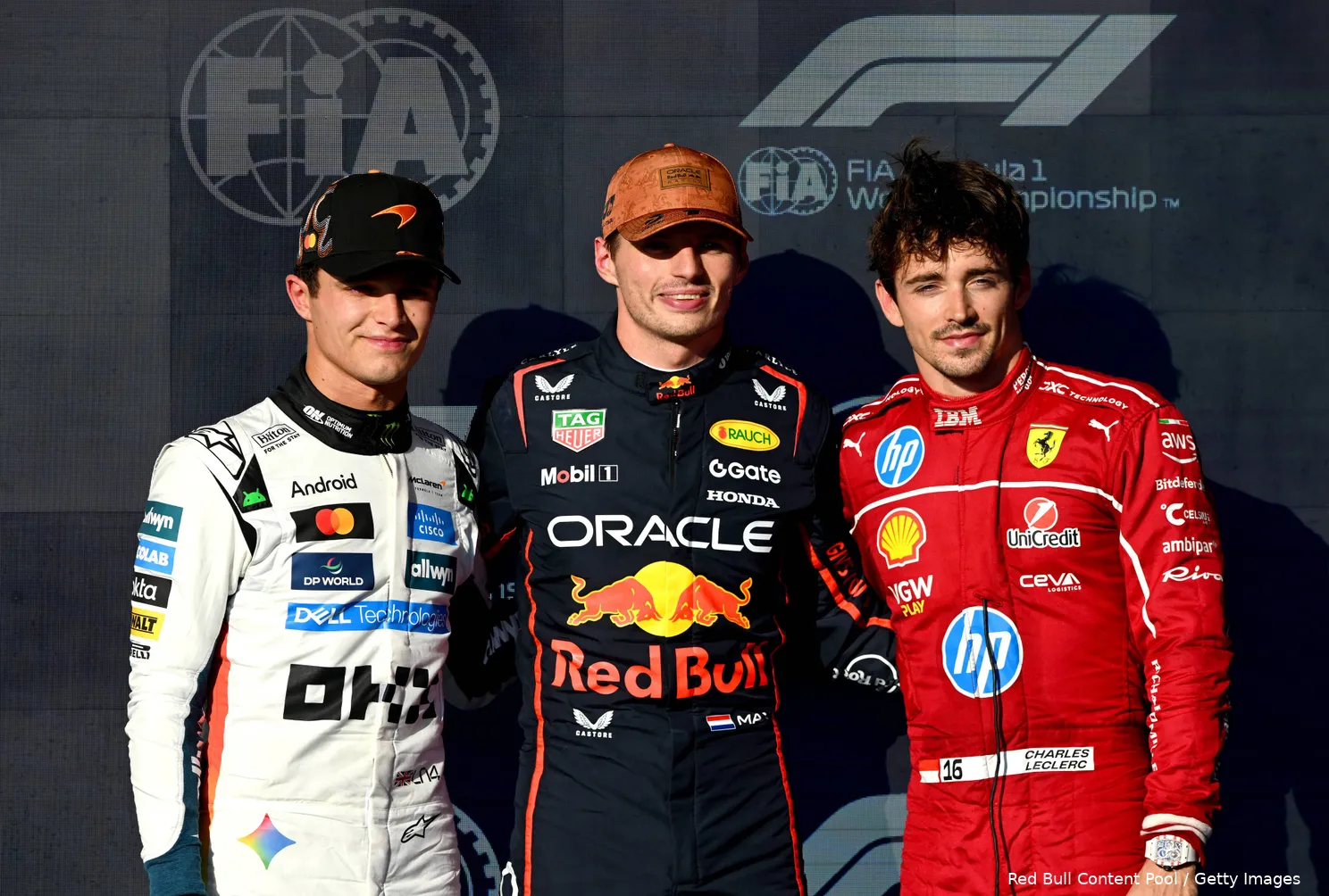 lando-norris-max-verstappen-charles-leclerc-mclaren-red-bull-ferrari-austin-zaterdag