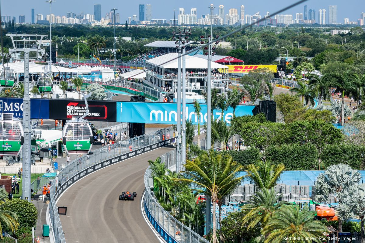 Overzicht tijden F1 Grand Prix van Miami 2023