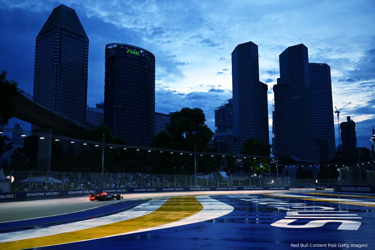 Overzicht tijden Grand Prix van Singapore 2023
