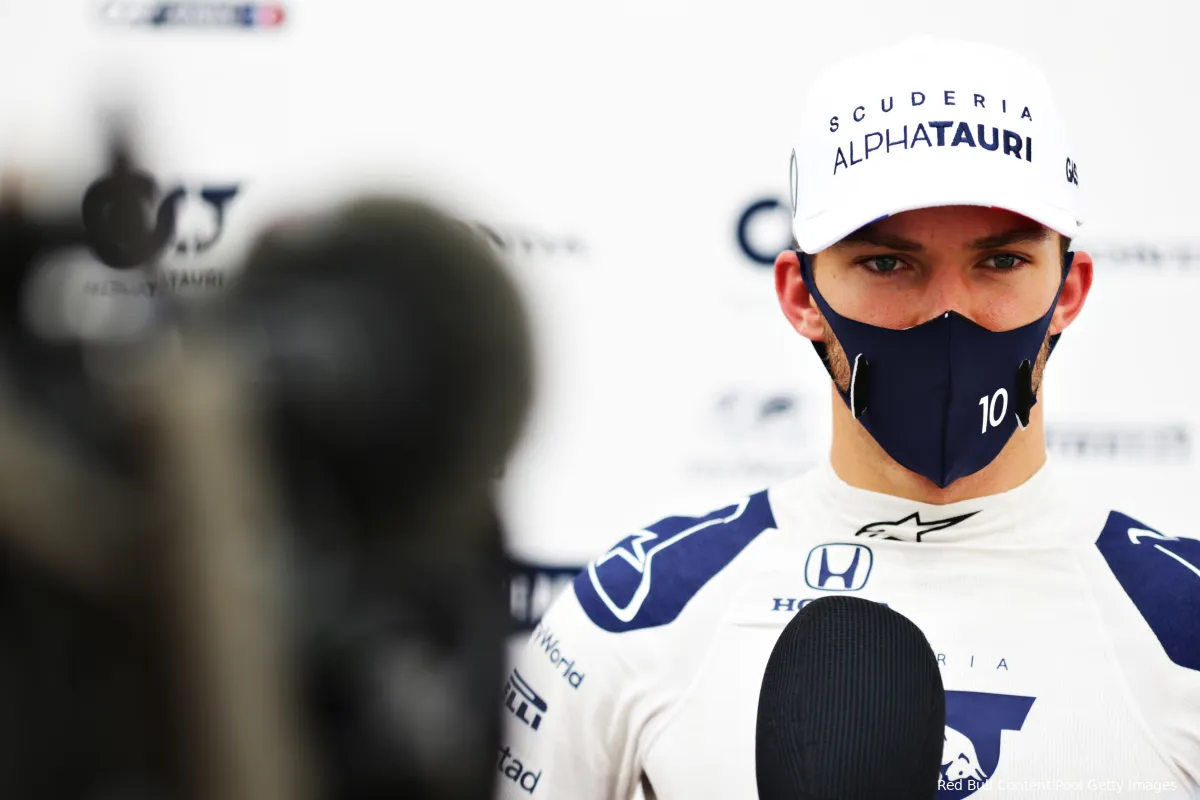 Gasly strijdlustig: 'AlphaTauri kan het overal tegen McLaren en Ferrari opnemen'
