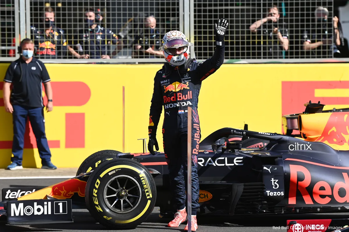 Startopstelling GP Groot-Brittannië | Poleposition Verstappen door winst in sprintrace