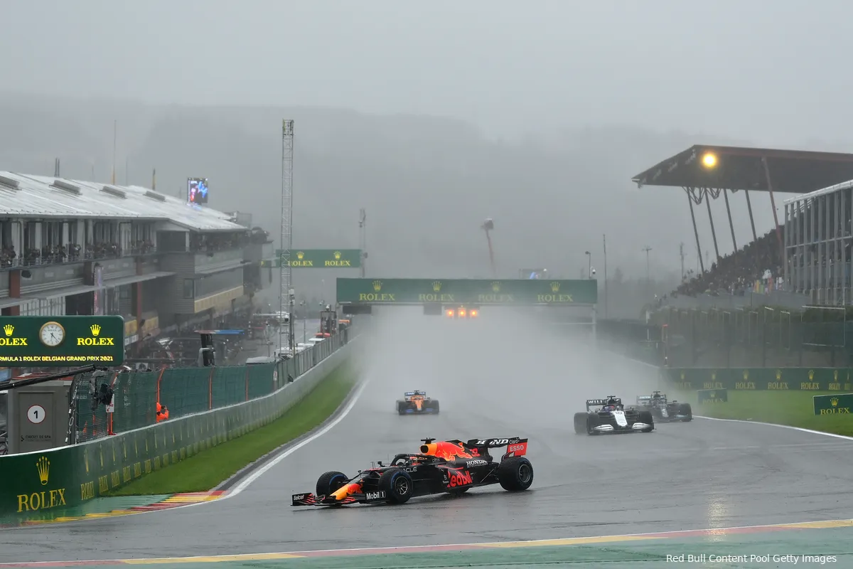 Weerbericht GP België | Waarschijnlijk regen richting slotfase van de Sprint