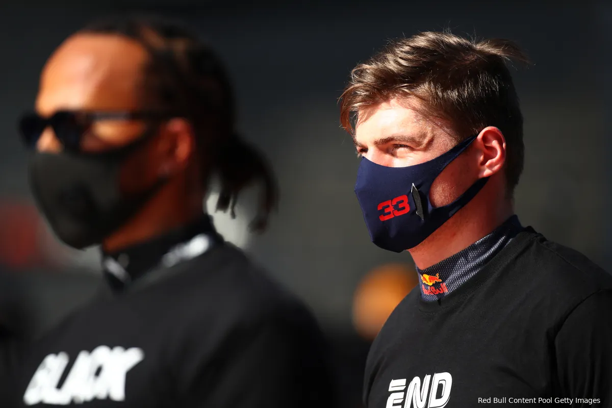 Hamilton haalt uit naar Verstappen: 'Maakt hem niet uit als we crashen'